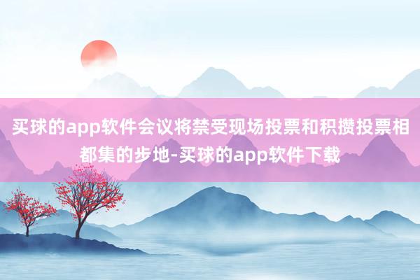 买球的app软件会议将禁受现场投票和积攒投票相都集的步地-买球的app软件下载