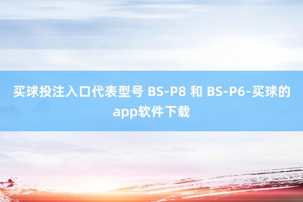 买球投注入口代表型号 BS-P8 和 BS-P6-买球的app软件下载