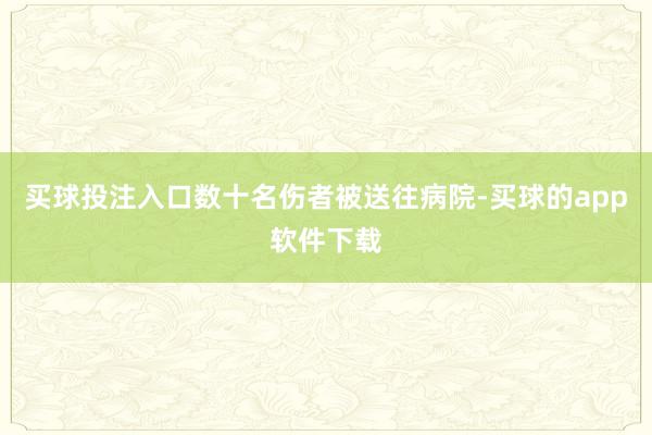 买球投注入口数十名伤者被送往病院-买球的app软件下载